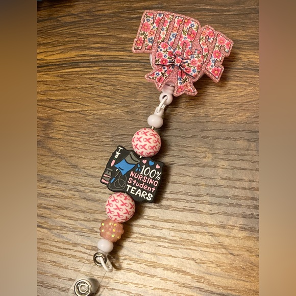 Handmade Accessories - 🎀 🩺 Nurse Bow ID Badge Reel 🩺🎀